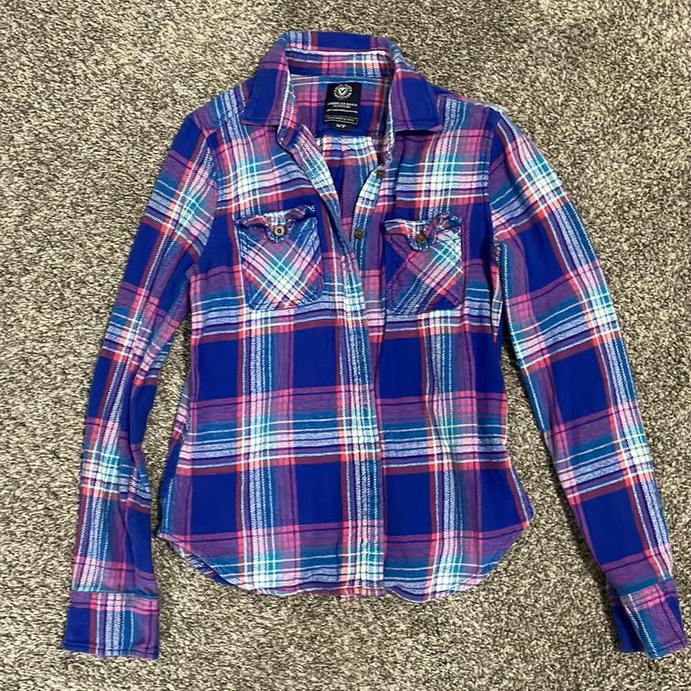 American Eagle Flannel Button Up